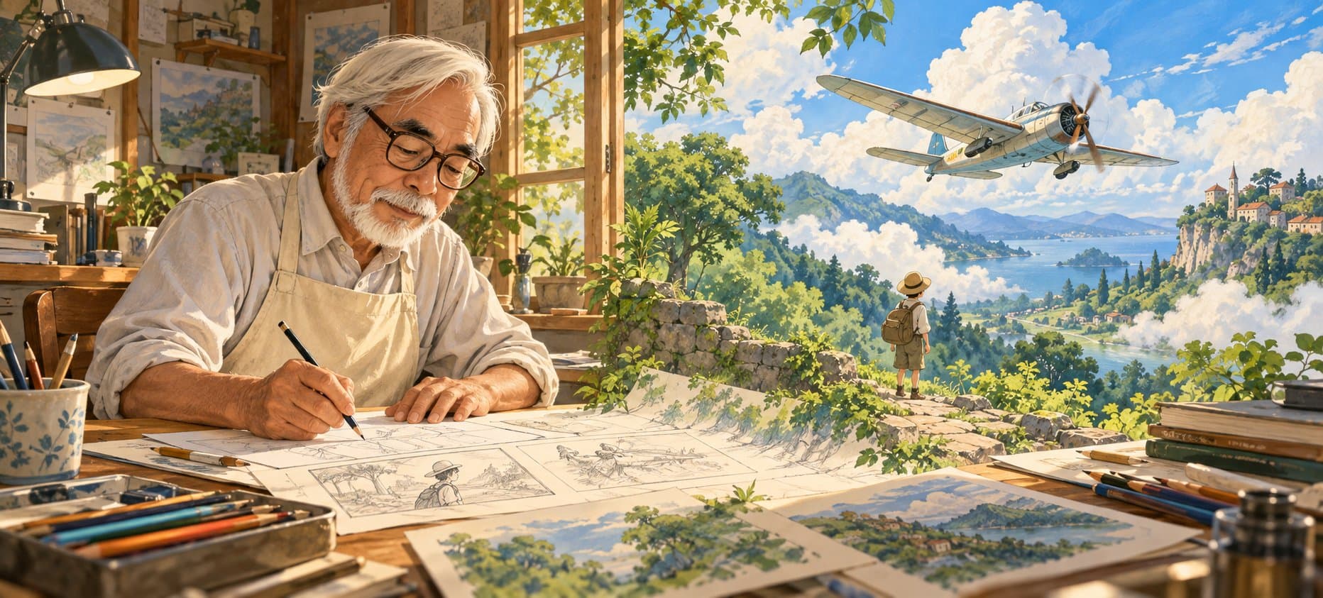 هاياو ميازاكي | حين تتحول الحياة إلى رسم