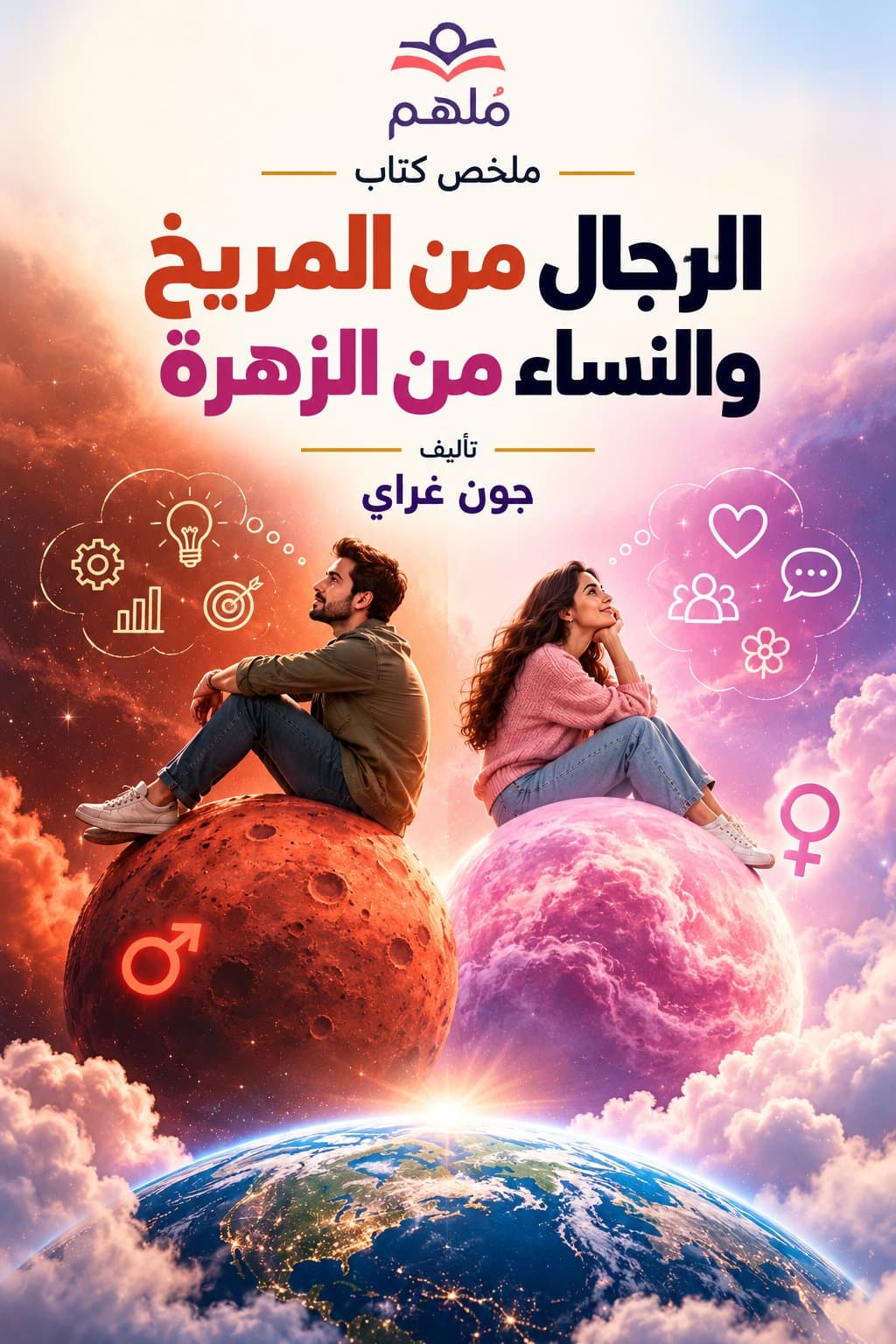 ملخص كتاب «الرجال من المريخ والنساء من الزهرة»